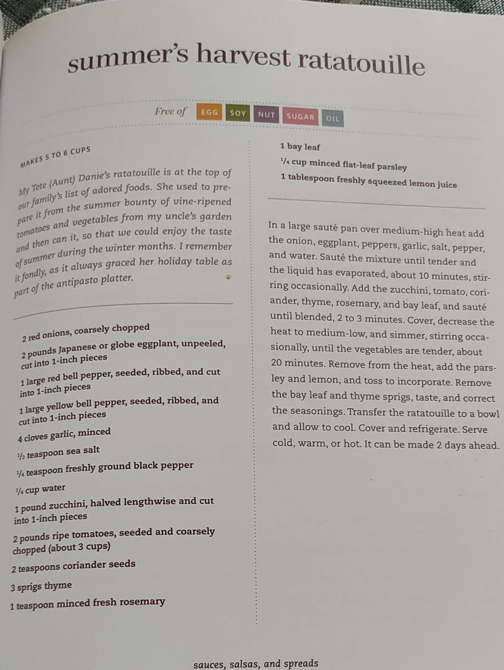 COOKBOOK: THE DAIRY FREE AND GLUTEN FREE